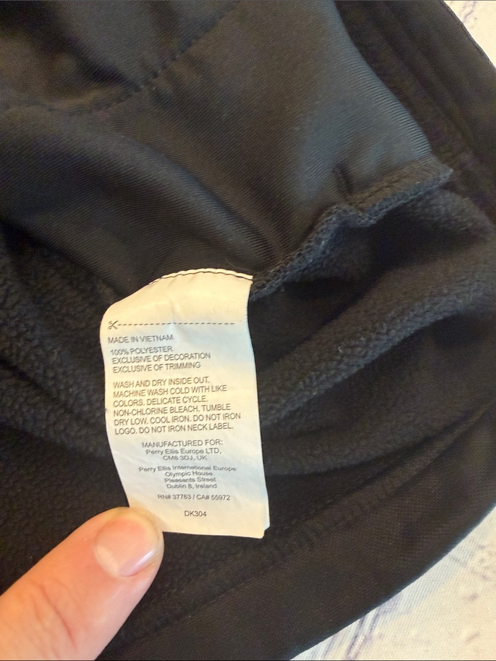 Callaway Black Ribbed Quarter-Zip Pullover with White Trim | EUC | Medium - Picture 6 of 9